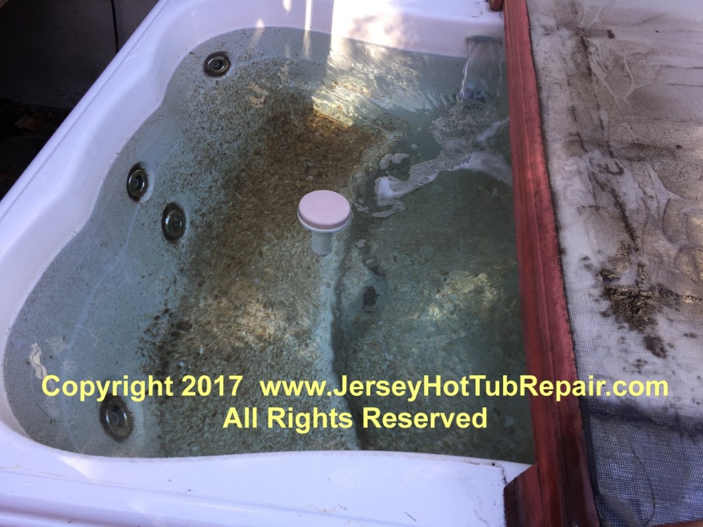 Warm weather and moisture leads to dirty hot tub water.